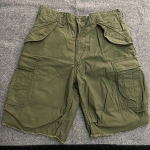 URBAN OUTFITTERS 2006 Urban Renewal Green M-65 Field Trouser Cargo Shorts SMALL